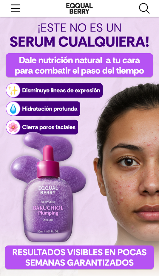 Serum Bakuchiol Eqqual Berry - Resultados en menos de 15 días