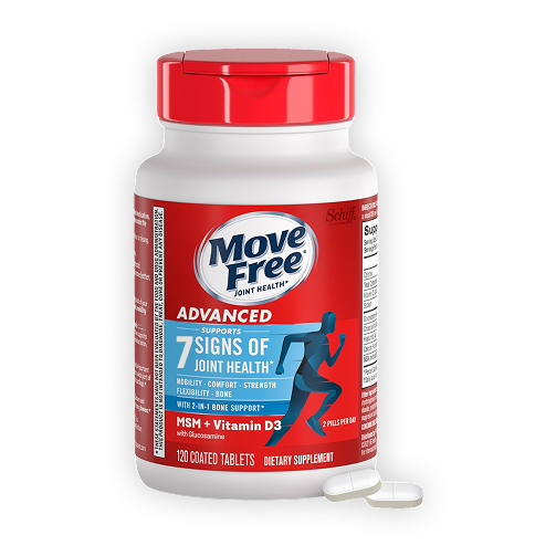 Suplemento Move Free Advanced 7 en 1 MSM y vitamina D - 120 unidades